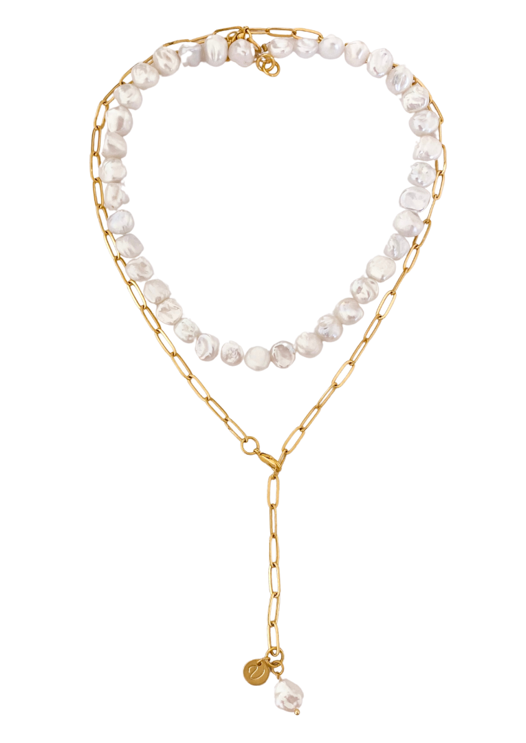 Pearl Clip Chain - Corbatín