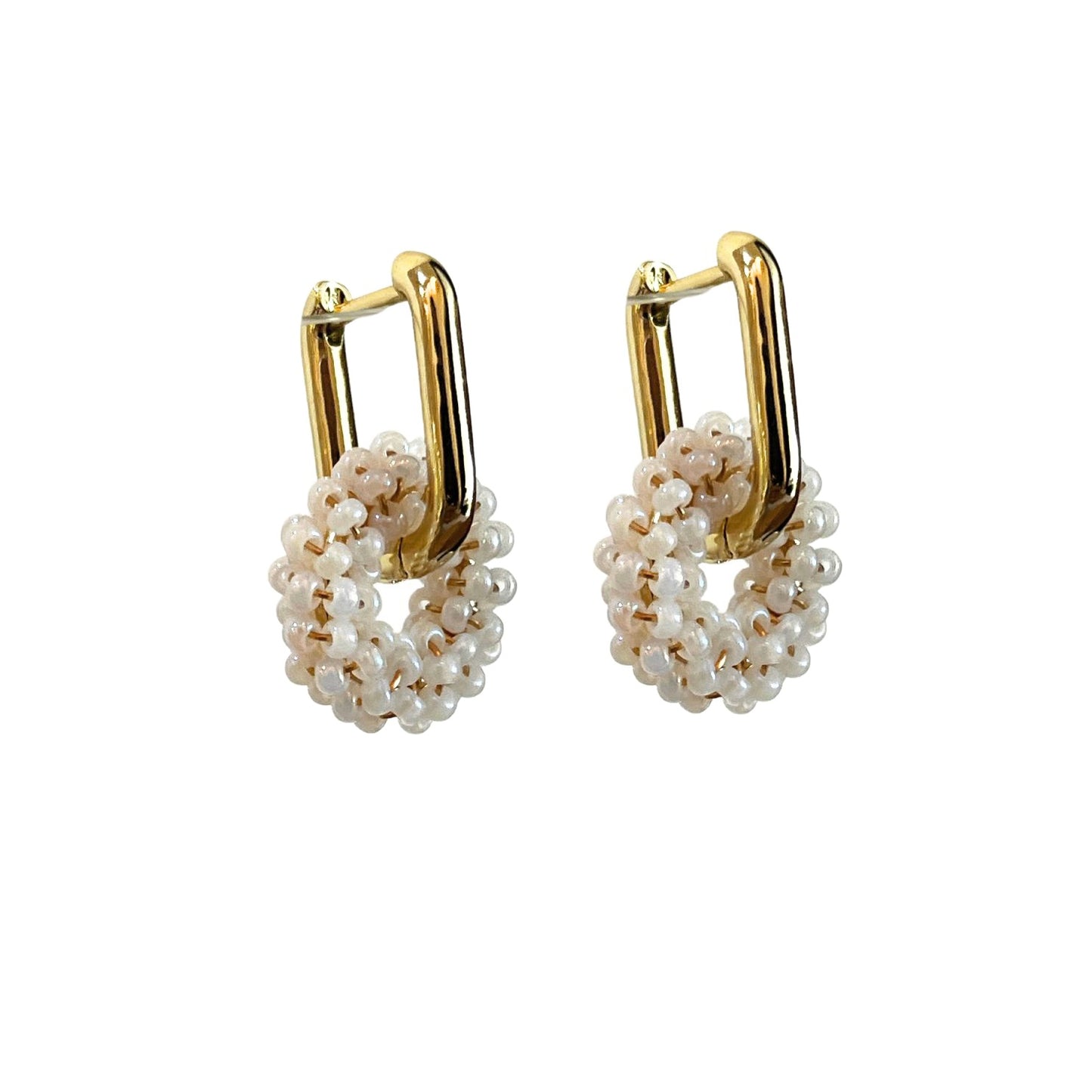 Aretes doble con Miyuki