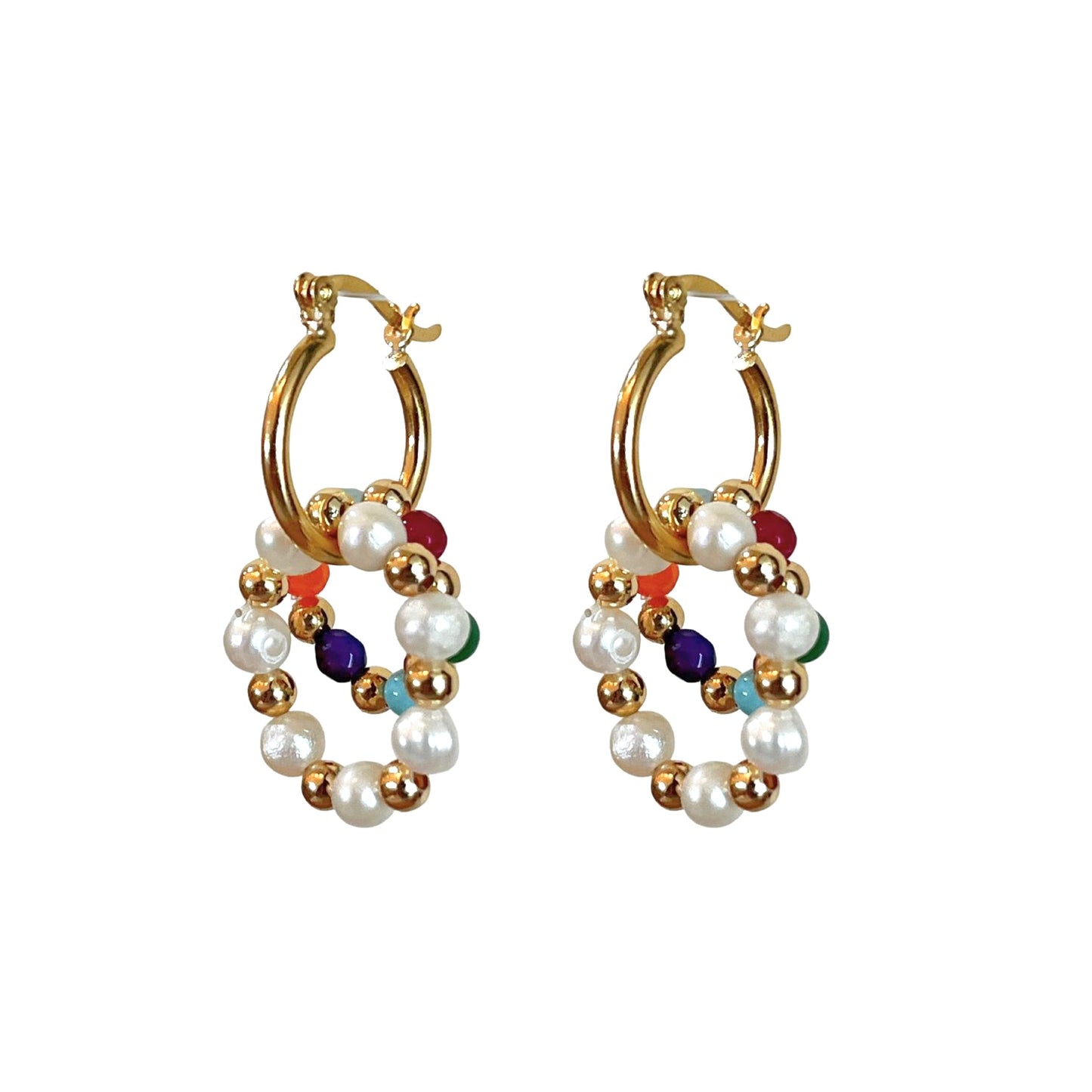 Aretes Doble Círculo