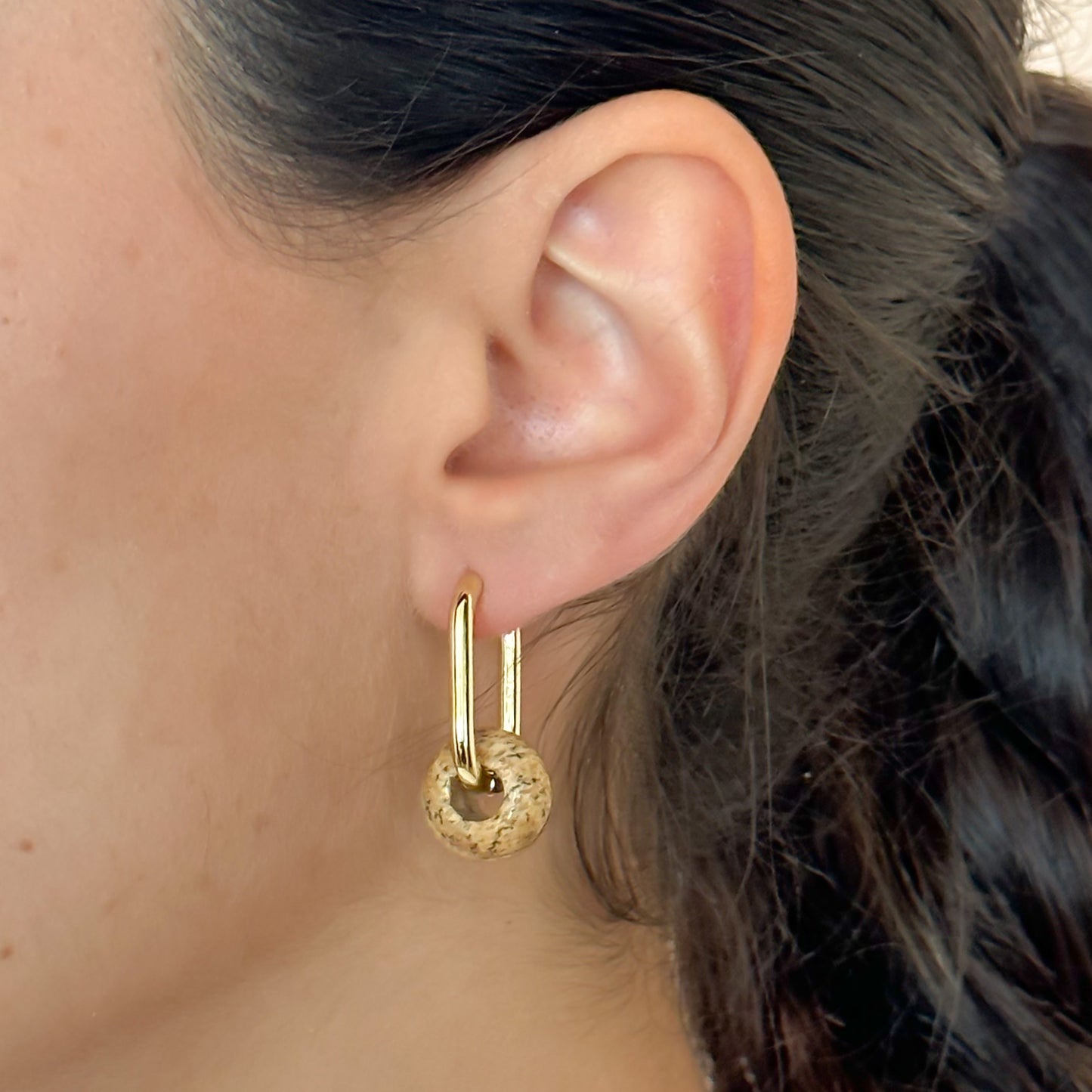 Aretes Rueda Natural