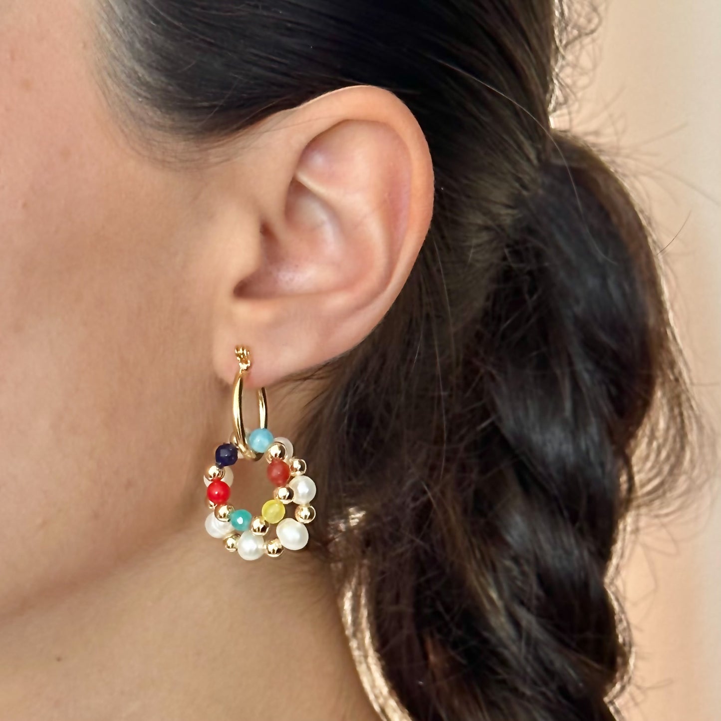 Aretes Doble Círculo