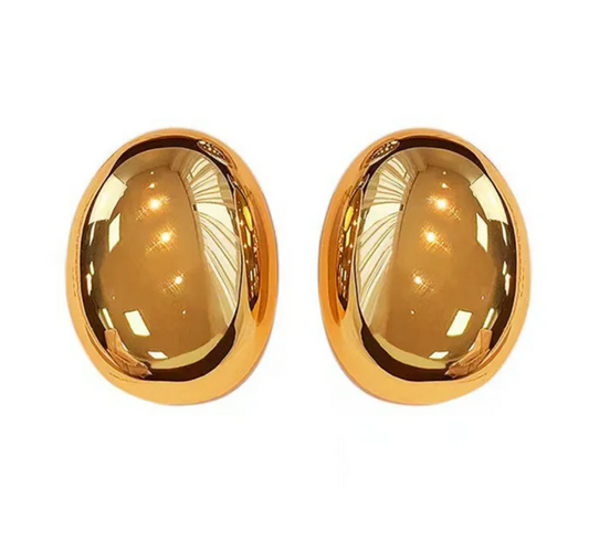 Arete Burbuja Ovalado