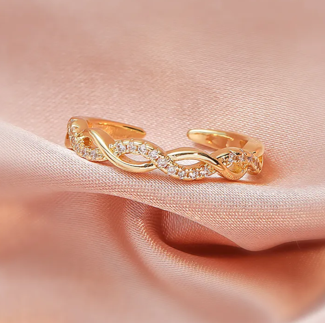 Anillo zirconia liso