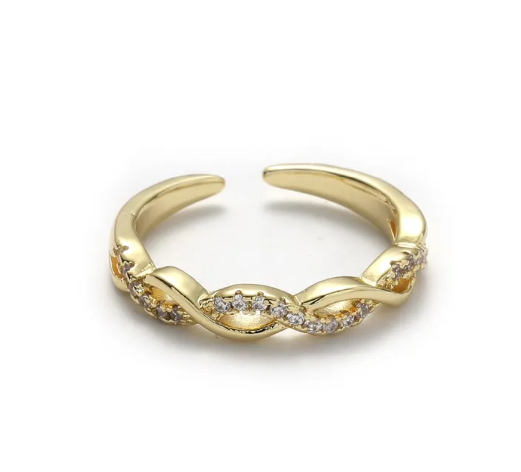 Anillo zirconia liso