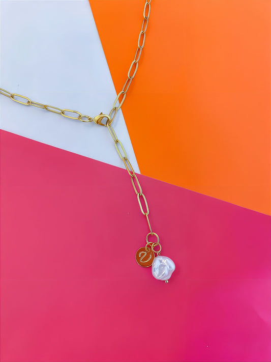 Pearl Clip Chain - Corbatín