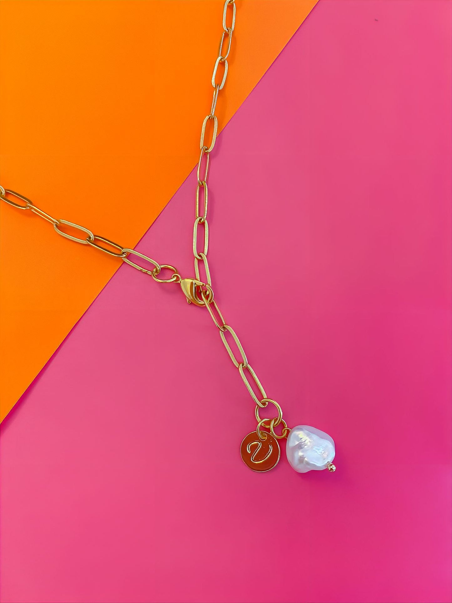 Pearl Clip Chain - Corbatín