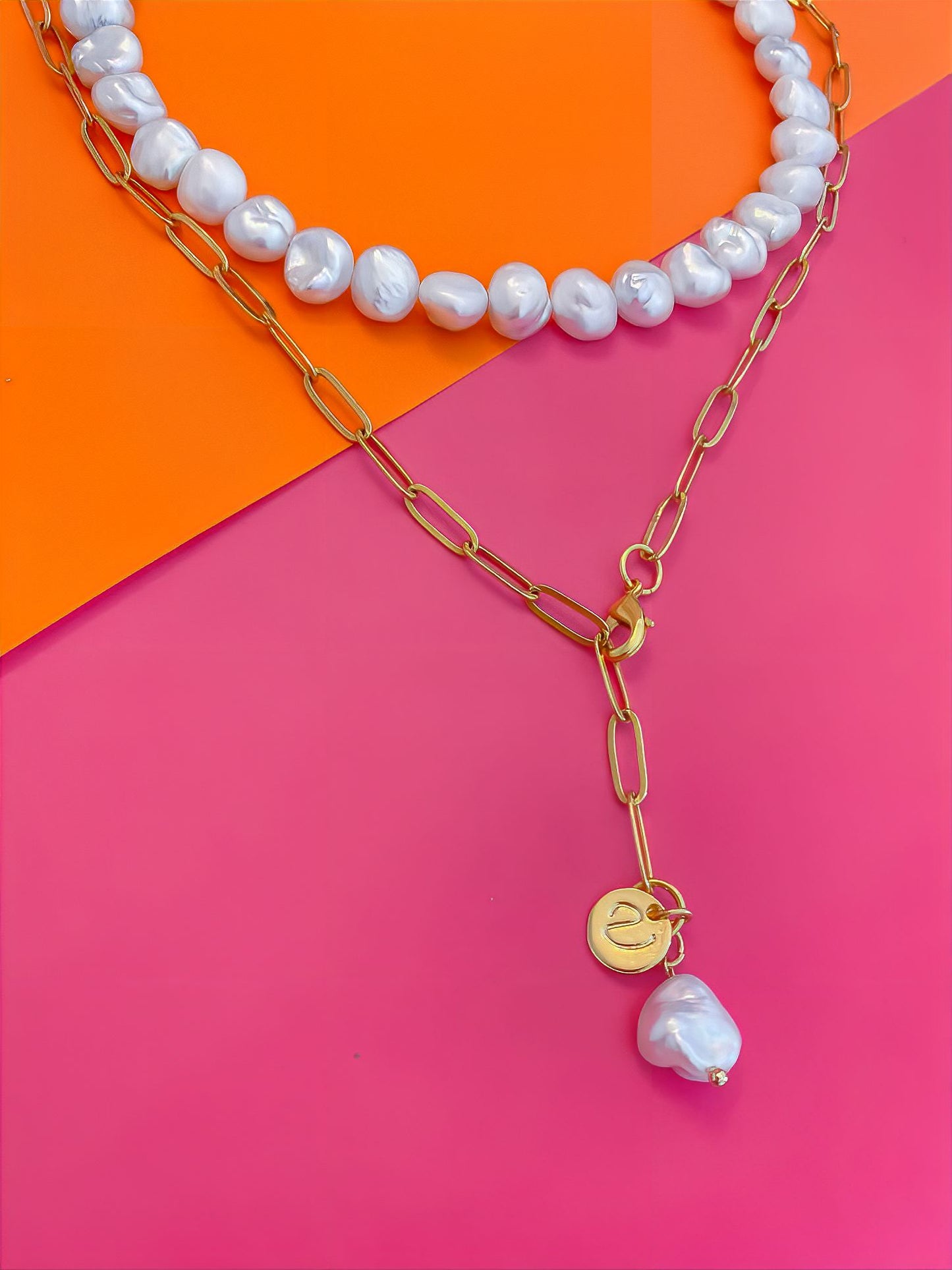 Pearl Clip Chain - Corbatín