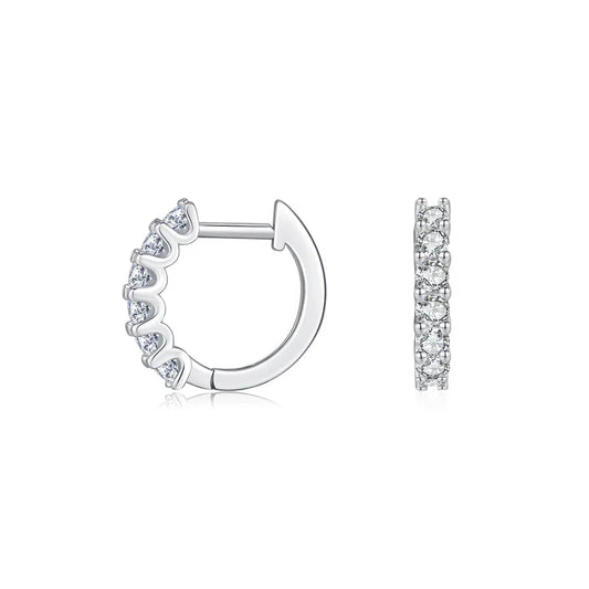 Arracadas con Moissanitas 0.36ct tw