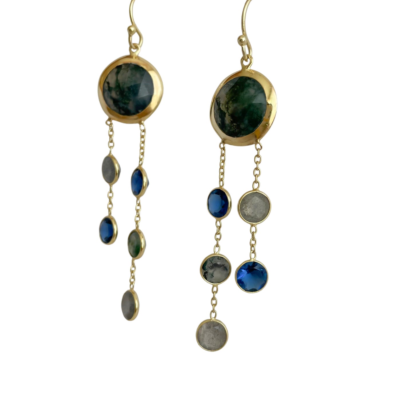 Aretes Cascada - Piedras Semipreciosas