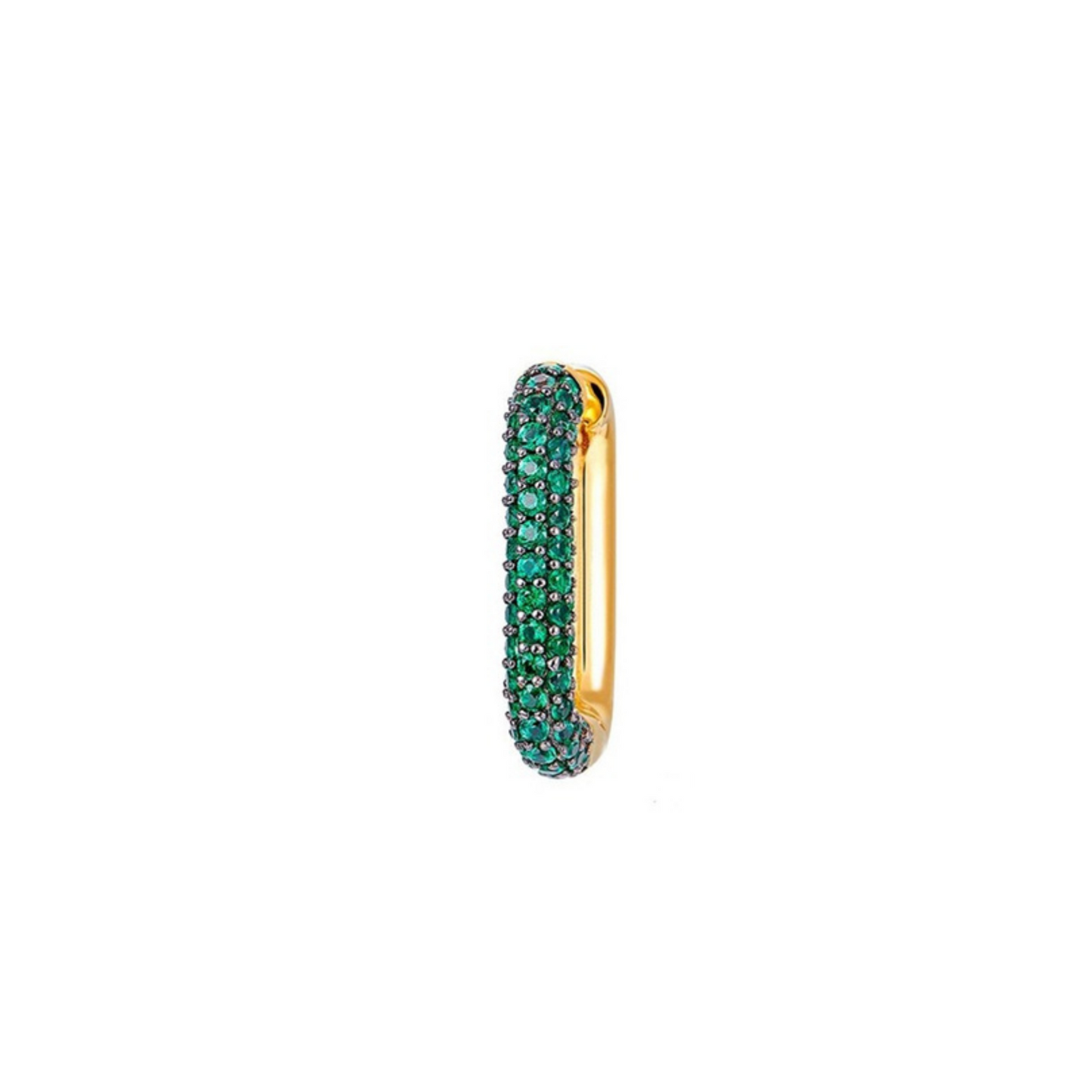 Hoop Pavé rectangular s925