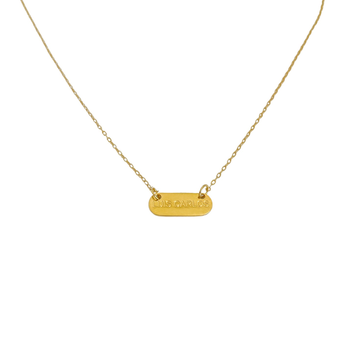 Collar personalizado placa