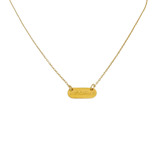 Collar personalizado placa