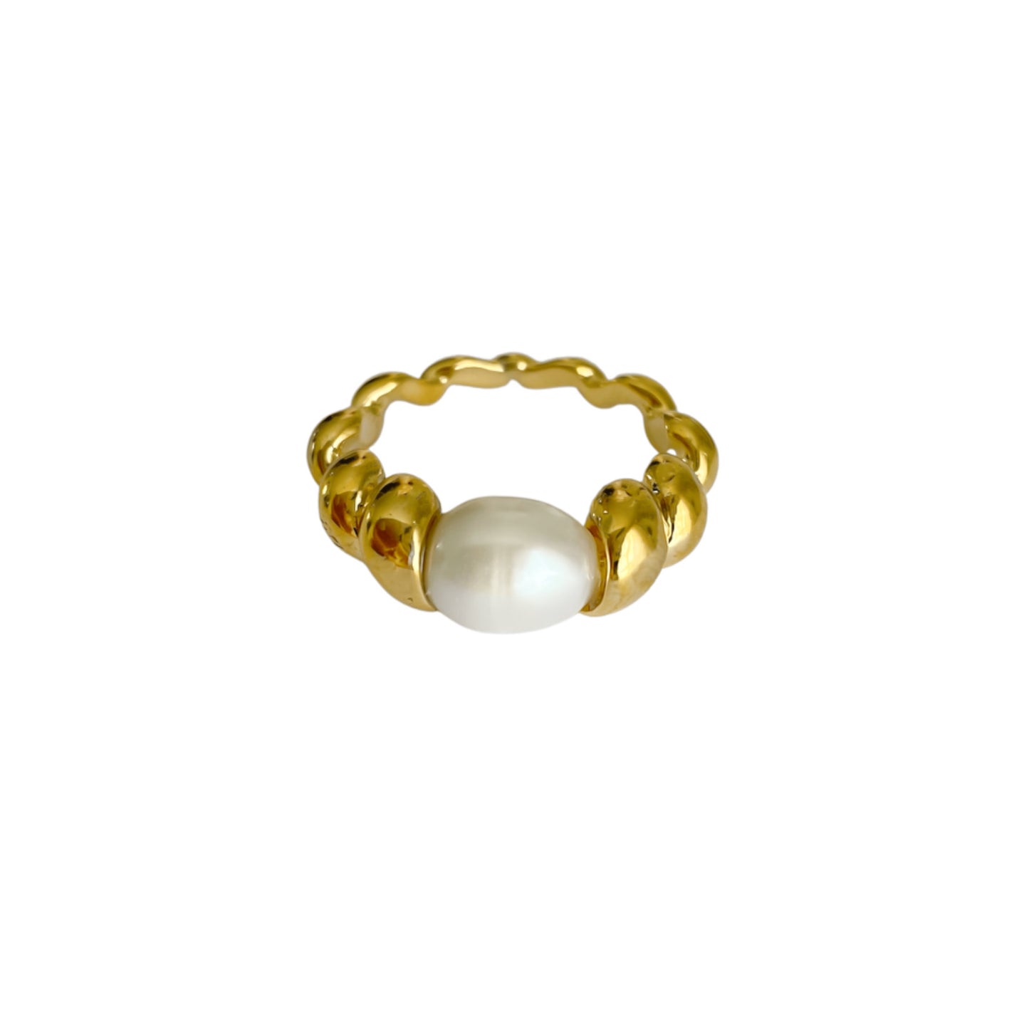 Anillo Perla twisted