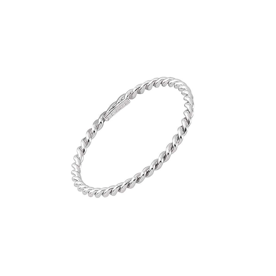 Anillo twist plateado s925