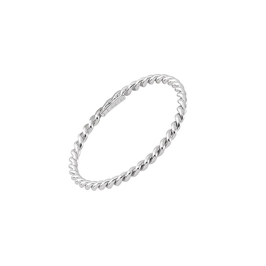 Anillo twist plateado s925