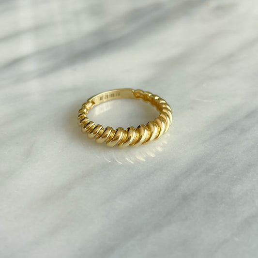 Anillo Twist Oro 10kt