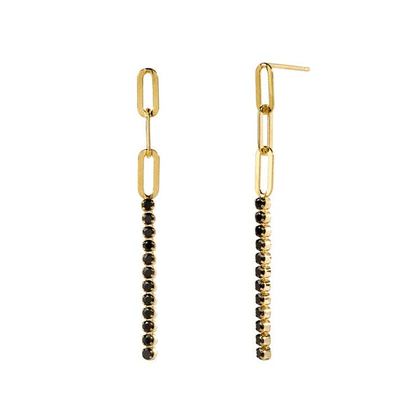 Aretes largos zirconias s925