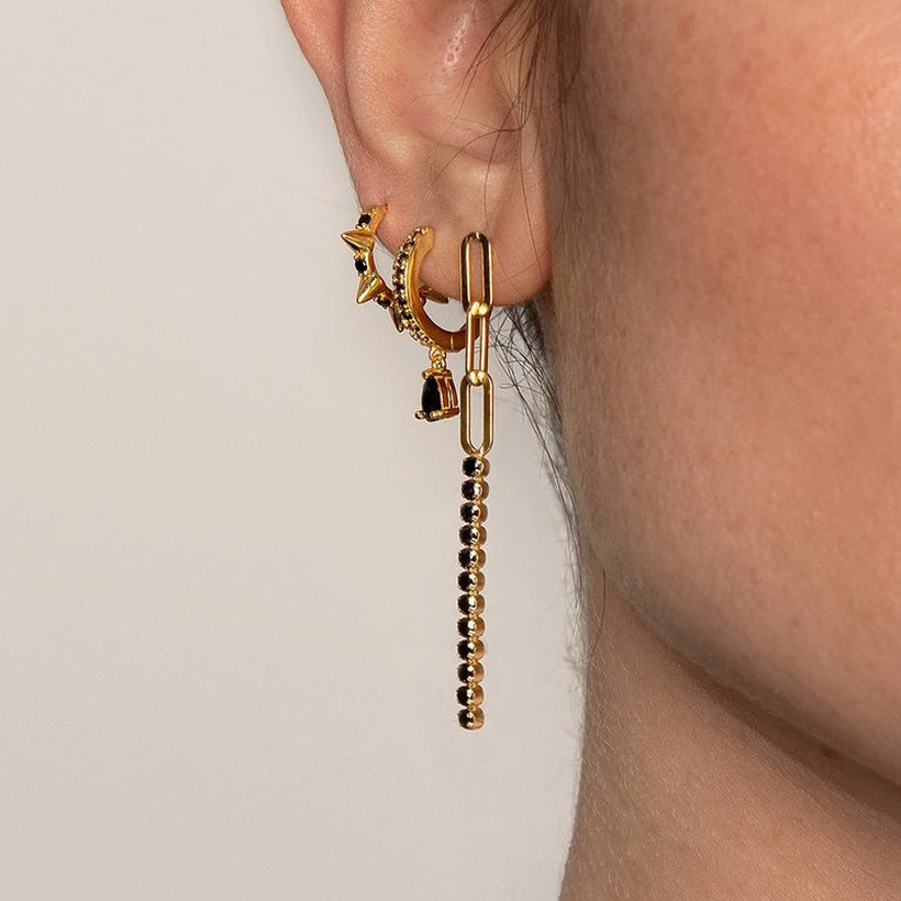 Aretes largos zirconias s925