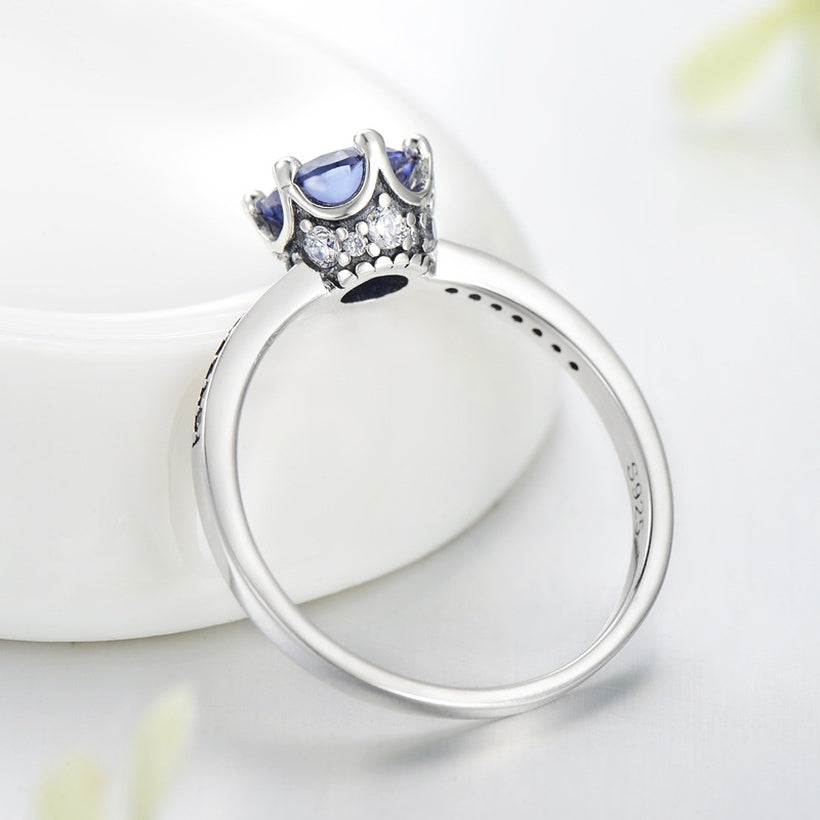Anillo Azul Crown s925