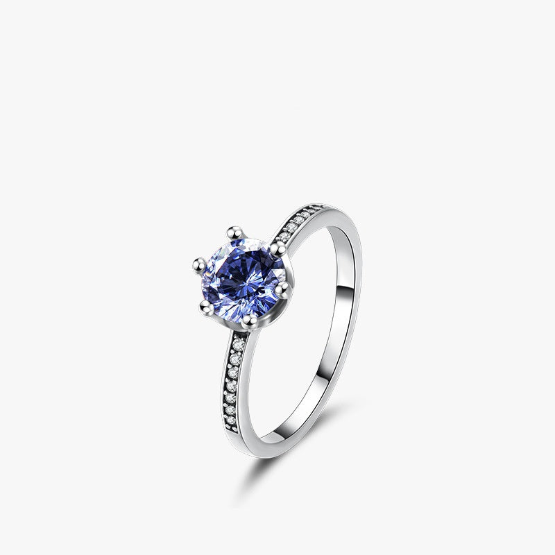 Anillo Azul Crown s925
