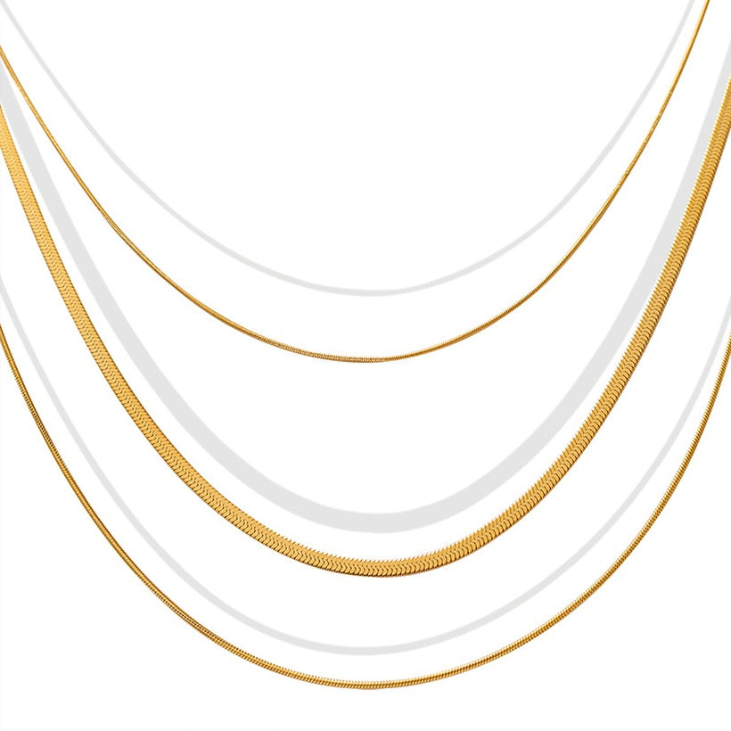 Collar planchado triple