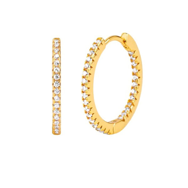 Hoops zirconias 15mm s925