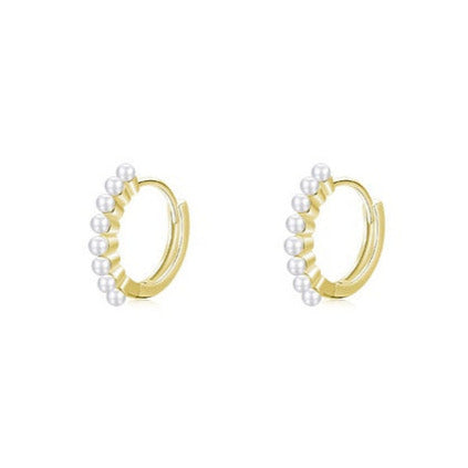 Hoops con Perlitas s925