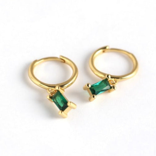 Hoops baguette verde s925