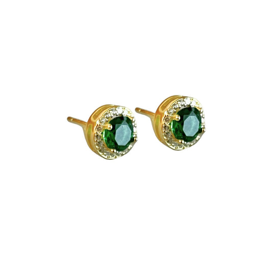 Aretes Zirconia Verde s925