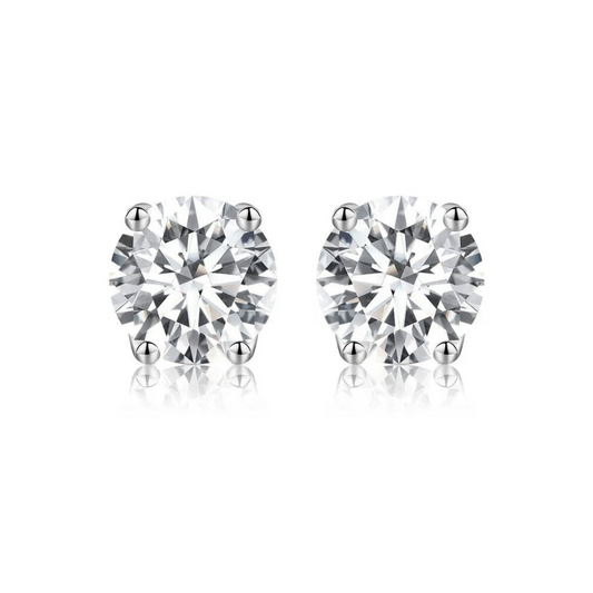 Aretes 0.50ct de Moissanitas GRA