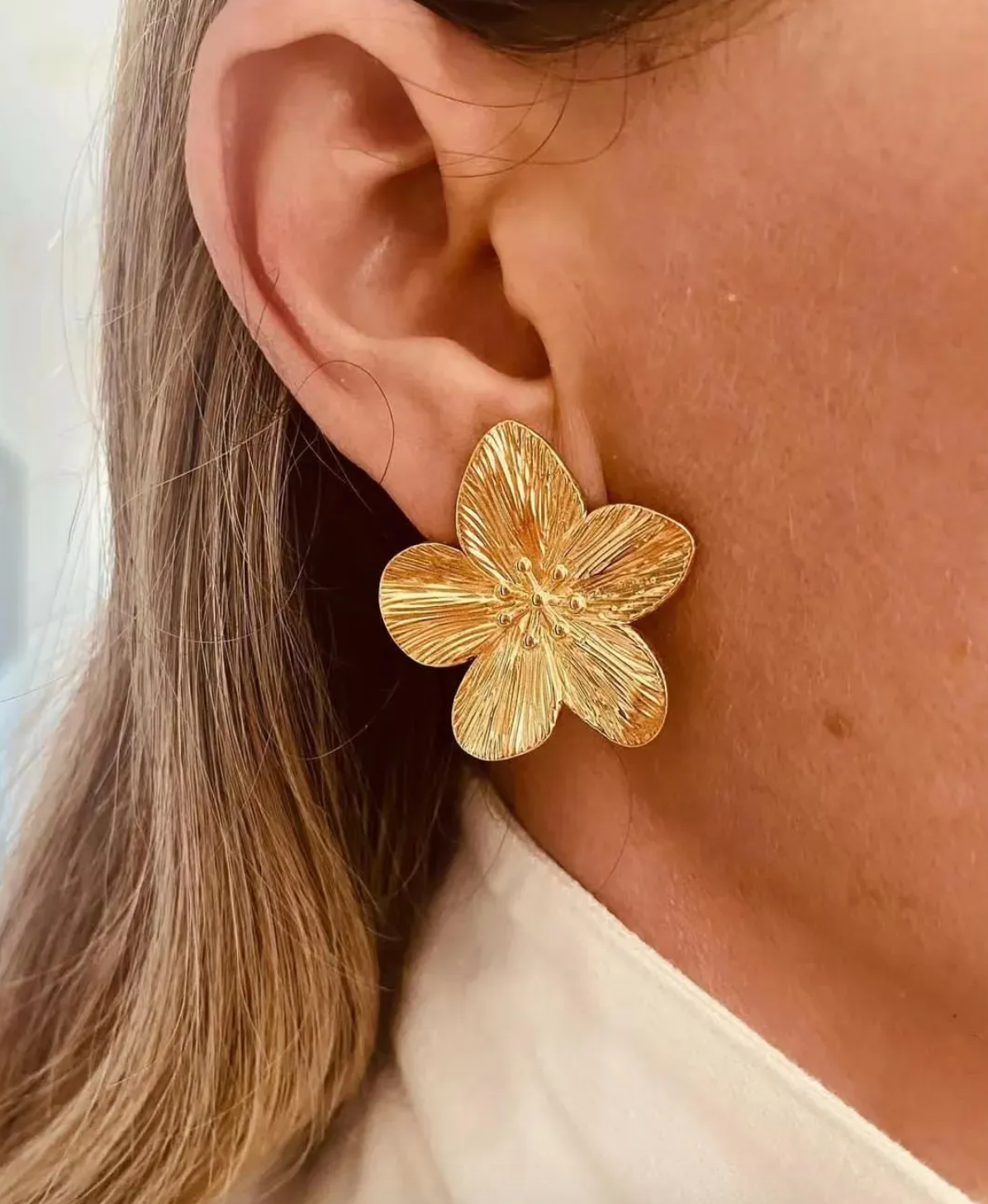 Aretes Flor G