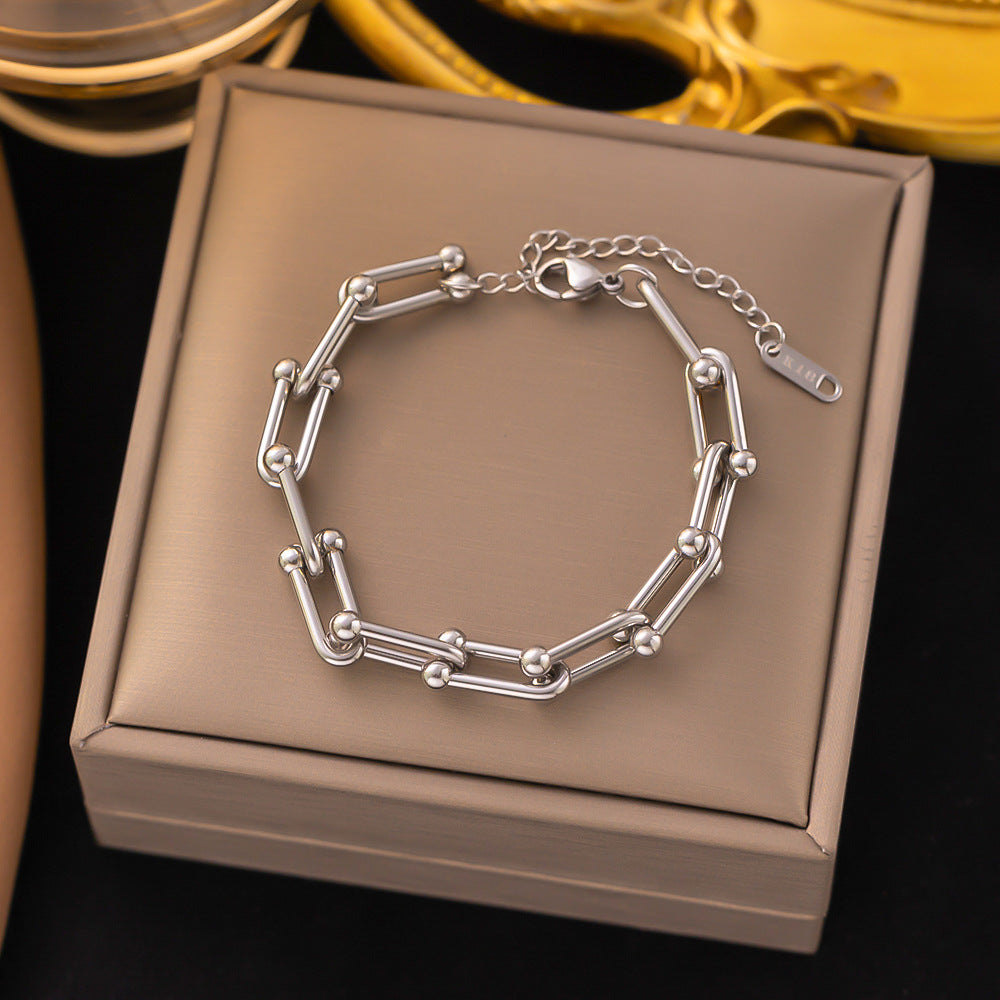 Pulsera T Chain - delgada