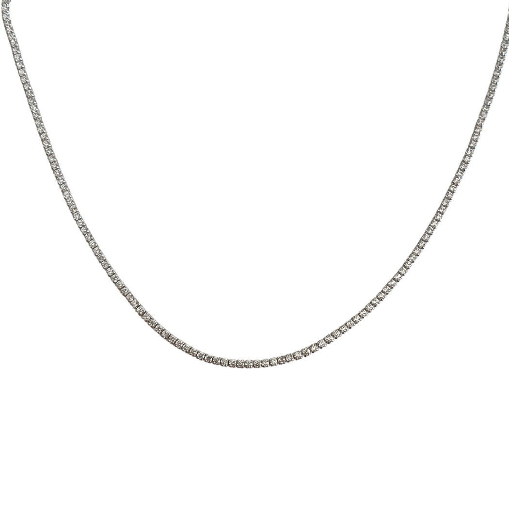 Cz Tennis choker s925 - mini 2mm