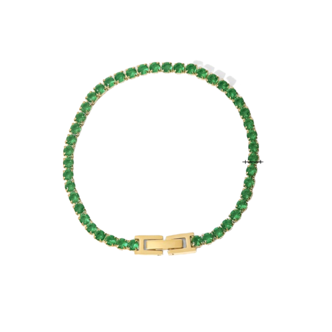 Pulsera Zirconias verdes