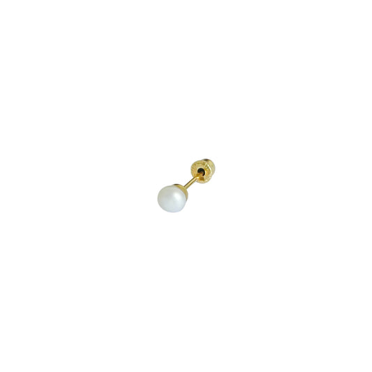 Broquel perla 2mm Oro 10kt