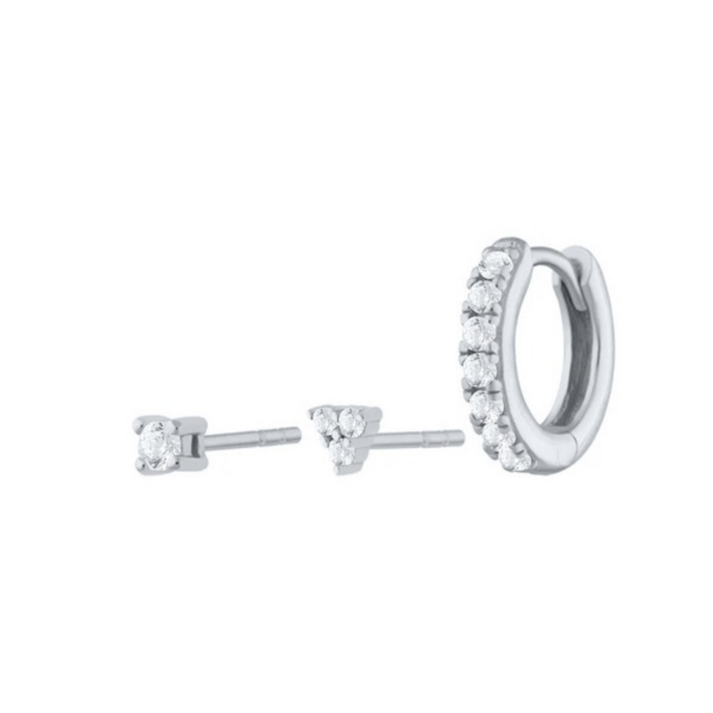 Set de piercings Huggie s925