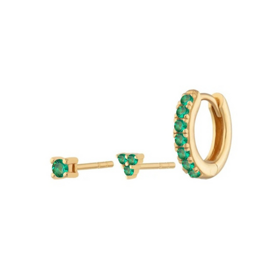 Set de piercings Huggie s925