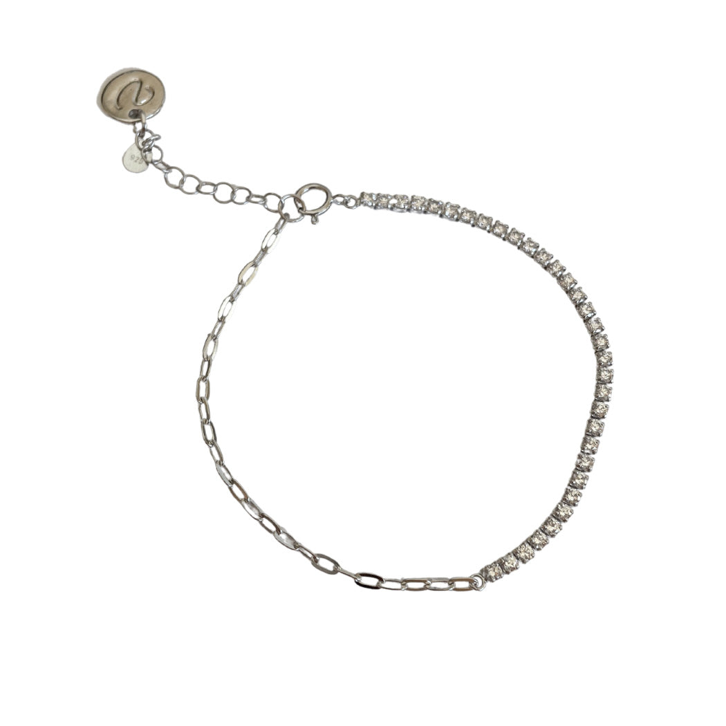 Pulsera Half Tennis s925