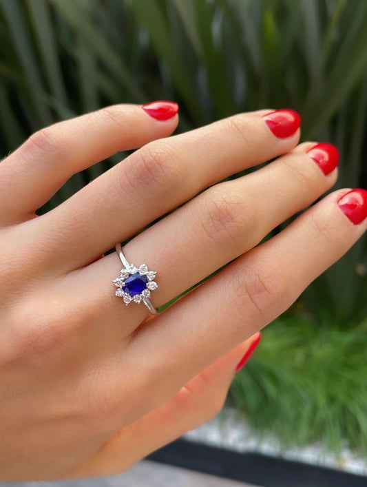 Anillo Lady Di mini Oro 14kt