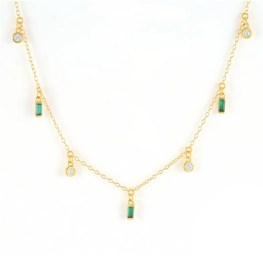 Collar Green Charms