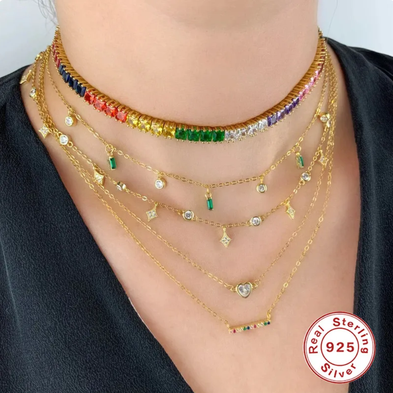Collar Green Charms