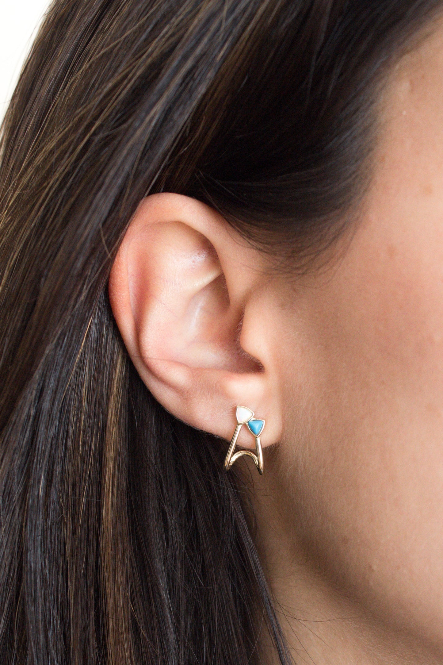 Aretes Blue White s925