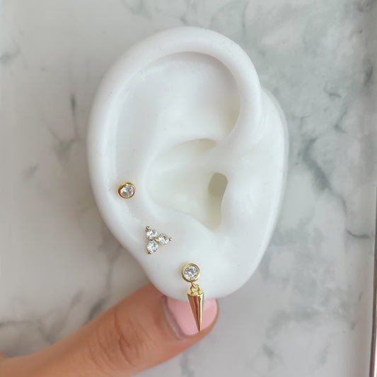 Set de 3 piercings s925