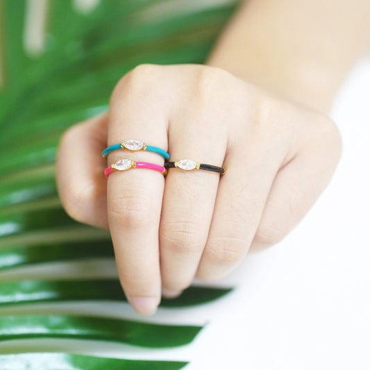 Anillo Baguette Colors