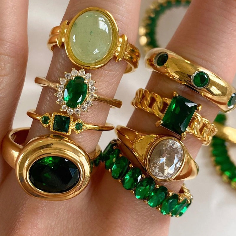 Anillo Brillo Blanco