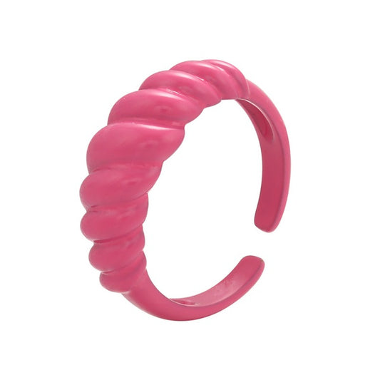 Anillo Twist rosa